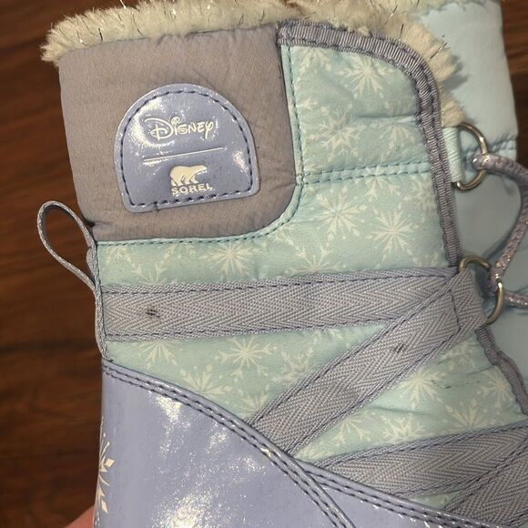 SOREL WHITNEY KIDS FROZEN ELSA EDITION BOOTS SIZE 6 - Picture 8 of 8